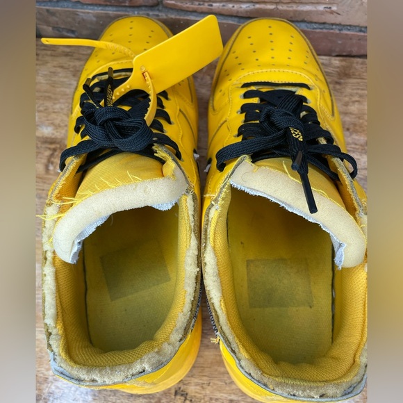 Nike Air  Force 1 Yellow Size 12 - Picture 8 of 10